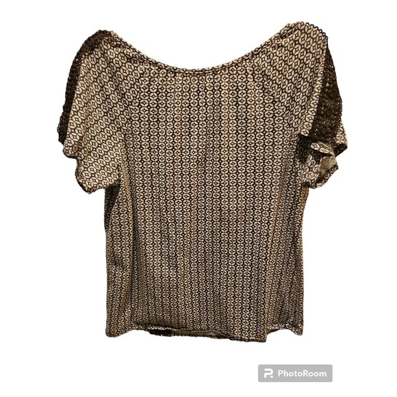 St John's Bay Brown Geometric Women's SIZE MEDIUM - Picture 2 of 4